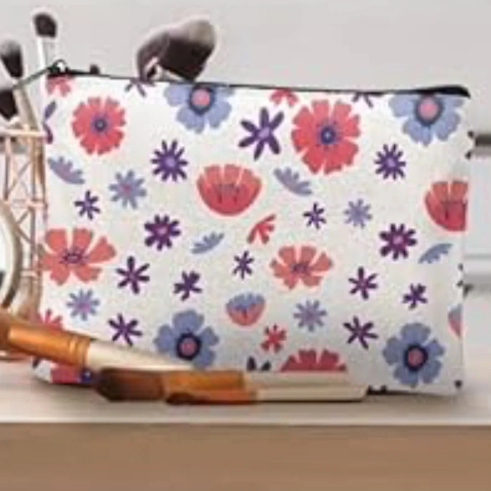 Floral Print Canvas Bag